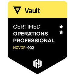 HashiCorp Certified: Vault Operations Professional Badge